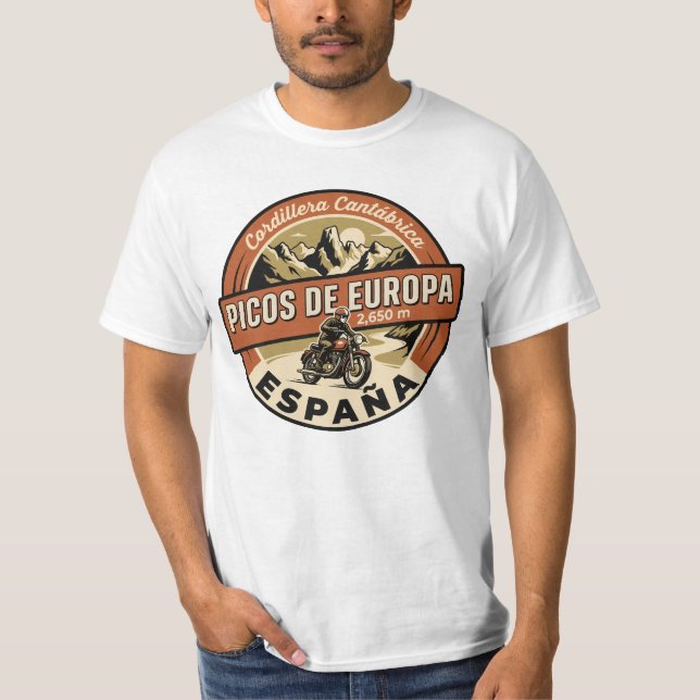 Camiseta Picos de Europa Spain Motorcycle (Frente)