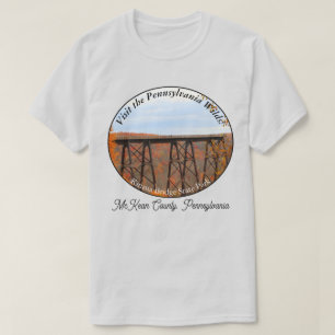 Camiseta Picturesque PA Wilds Souvenir Kinzua Bridge LT
