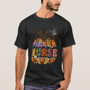 Camiseta Picu Nurse Stethoscope Nursing Halloween Pumpkin L