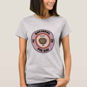 Camiseta Pie de Cereja para o Dia Nacional da Pizza
