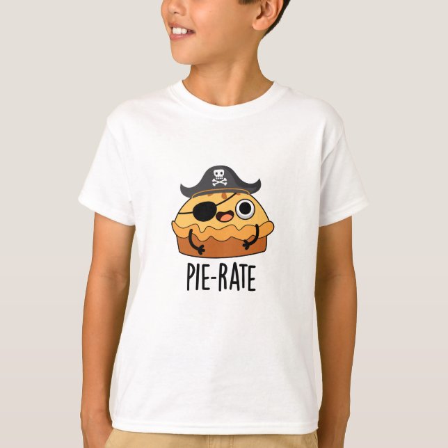 Camiseta Pie Pie Pun Engraçado Pirata (Frente)