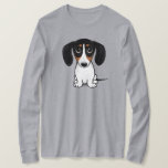 Camiseta Piebald Dachshund Cachorrinho<br><div class="desc">Camisa De Cão De Cartoon Bonita. Preto e bronzeado Piebald Dachshund. Faz um presente de excelente para amantes do Doxie!</div>