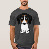 Piebald Dachshund Cute Black Tan e White Wiener 