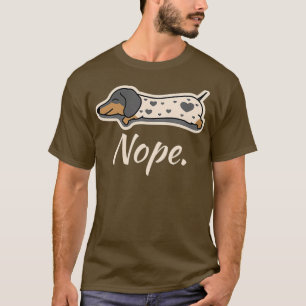 Camiseta Piebald Dachshund Dog Nope Dachsie Wiener