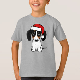 Camiseta Piebald Dachshund Papais noeis Cute Wiener