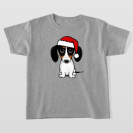 Camiseta Piebald Dachshund Papais noeis Cute Wiener