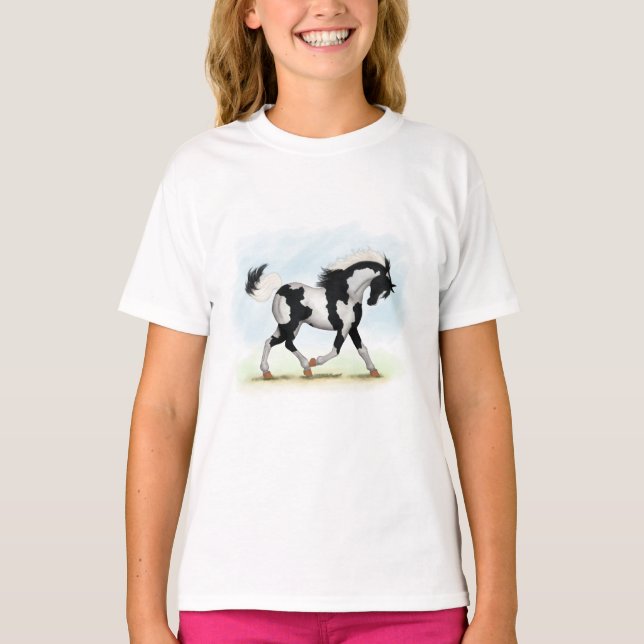 Camiseta Piebald Overo Cavalo (Frente)