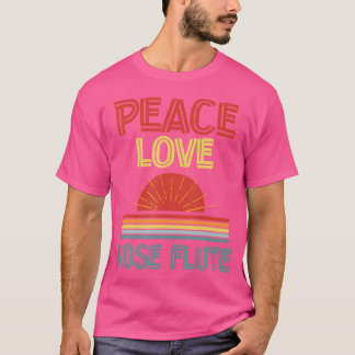 Camiseta Piece Love Nose Flute Engraçado