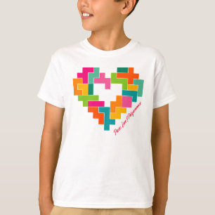 Camiseta Piece, Love & Polyominoes Boys Shirt