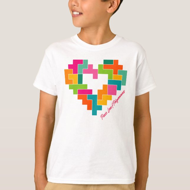 Camiseta Piece, Love & Polyominoes Boys Shirt (Frente)