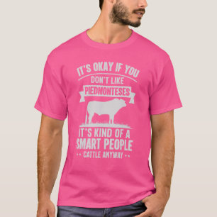 Camiseta Piedonteses de Criador de Bovinos de Pessoas Intel