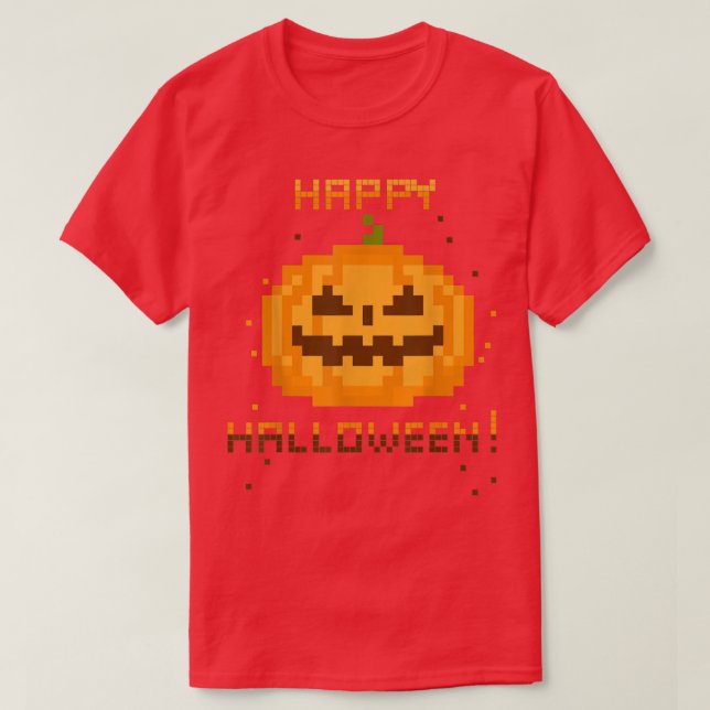 Camiseta Piel JackOLantern Figurino de Halloween (Frente do Design)