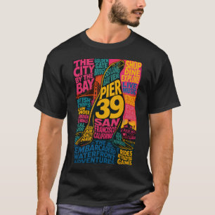 Camiseta Pier 39 São Francisco Califórnia Embarcadero Água