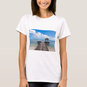 Camiseta Pier dentro do oceano fólico em flac mauritius