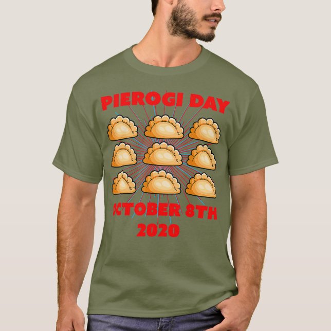 Camiseta Pierogi Day 8 De Outubro De 2020 Para Poloneses (Frente)
