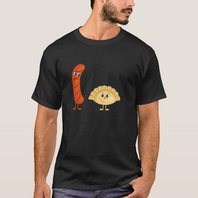 Camiseta Pierogi E Kielbasa Comida Polonesa Polônia (Frente)