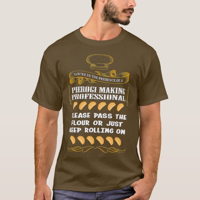 Camiseta Pierogi Funny Fazendo Avó Polonês Avô (Frente)