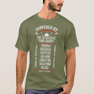 Camiseta Pierogi Kielbasa Paczki Comida Polonesa Dia da Cui