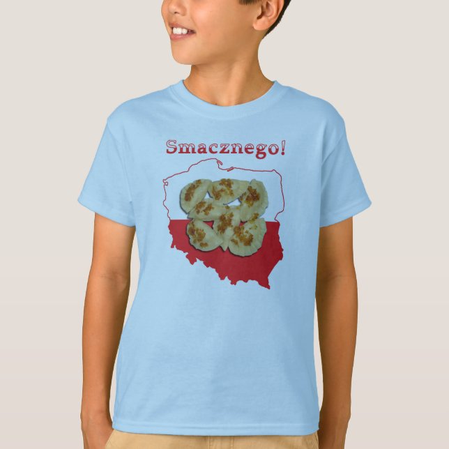 Camiseta Pierogi Smacznego Mapa Polonês (Frente)