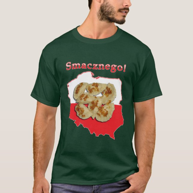 Camiseta Pierogi Smacznego Mapa Polonês (Frente)