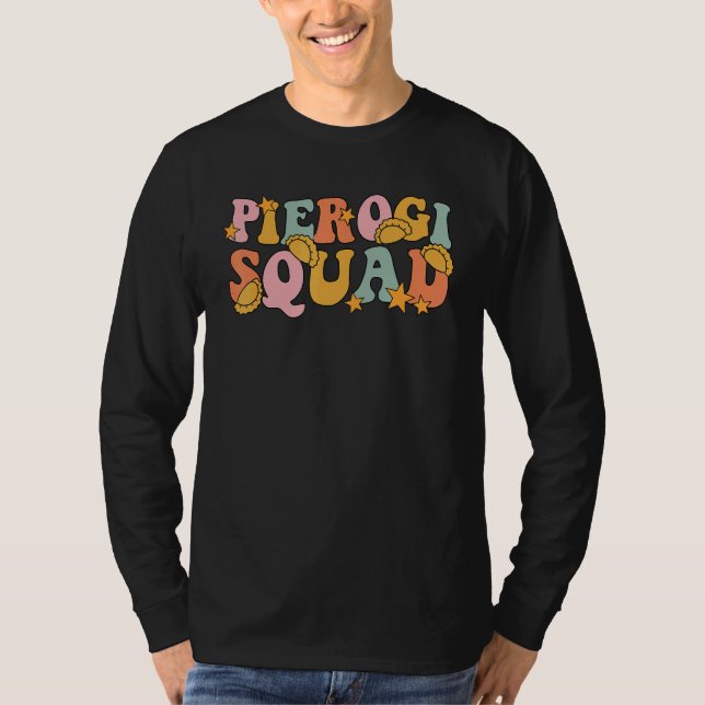 Camiseta Pierogi Squad Groovy For Polish Pierogi (Frente)