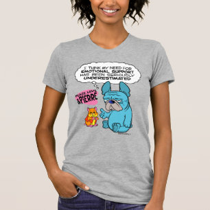 Camiseta Pierre e Abbot Slogan Mulheres