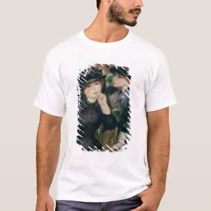 Camiseta Pierre meninas de Renoir um no preto