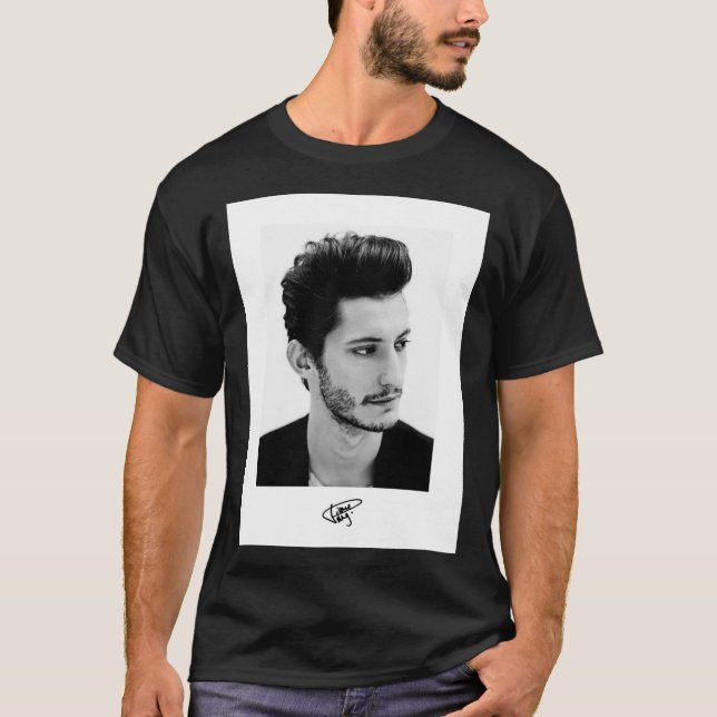 Camiseta Pierre Niney - Retrato do ator francês Classic T-S (Frente)