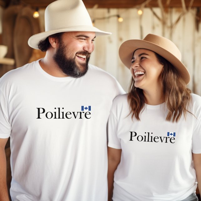 Camiseta Pierre Poilievre - Bandeira oficial canadiana (Criador carregado)
