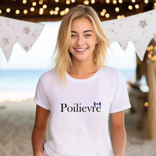 Camiseta Pierre Poilievre - Bandeira oficial canadiana (Criador carregado)