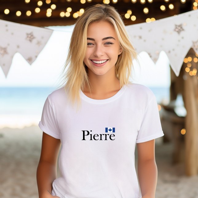 Camiseta Pierre Poilievre com bandeira oficial do Canadá (Criador carregado)