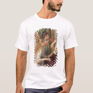 Camiseta Pierre raparigas de Renoir um no piano