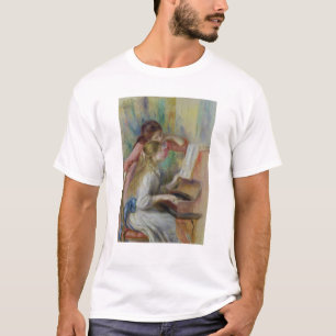 Camiseta Pierre raparigas de Renoir um no piano