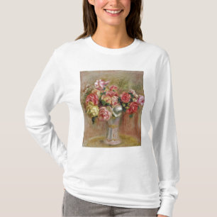 Camiseta Pierre rosas de Renoir um em um vaso de Sevres