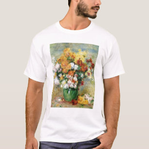 Camiseta Pierre um buquê de Renoir dos crisântemos