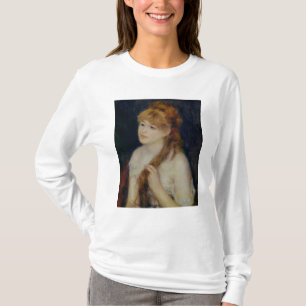 Camiseta Pierre uma jovem mulher de Renoir   que trança se