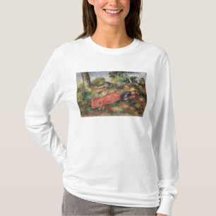 Camiseta Pierre uma rapariga de Renoir que dorme na grama