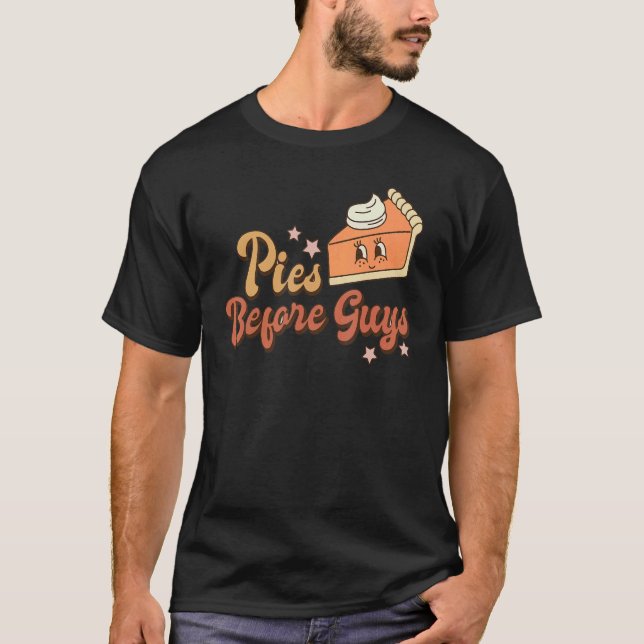 Camiseta Pies Before Guys Pumpkin Autumn Fall Yall Thanksgi (Frente)