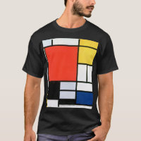 Piet Mondrian Composição Vermelho Amarelo Azul