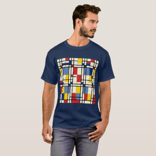 Camiseta Piet Mondrian Dinâmico e Colorido