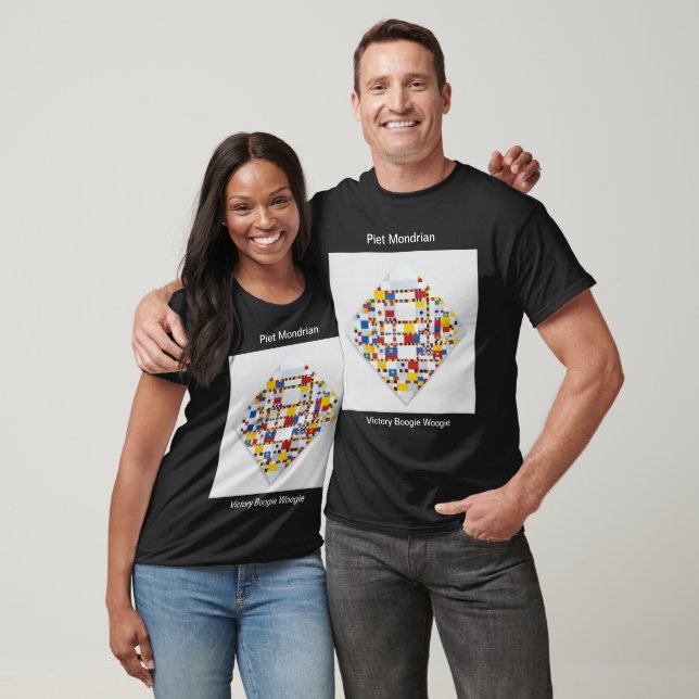 Camiseta Piet Mondrian Victory Boogie Woogie (Unissex)
