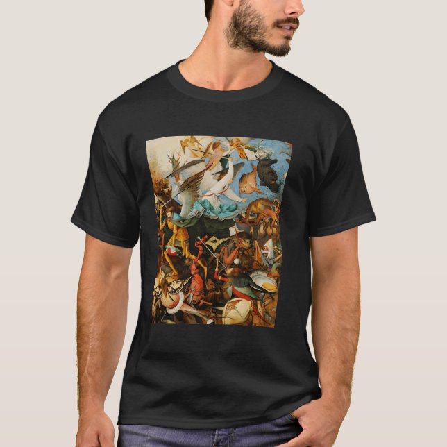Camiseta Pieter Bruegel, O Mais Velho, A Queda Dos Anjos 3 (Frente)