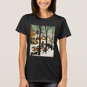 Camiseta Pieter Bruegel, o Velho Caçadores da Neve