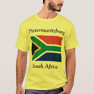 Camiseta Pietermaritzburg, África do Sul com bandeira