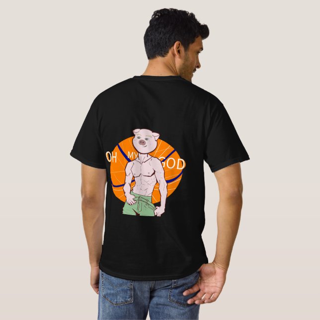 Camiseta Pig Bodybuilder (Parte Traseira Completa)