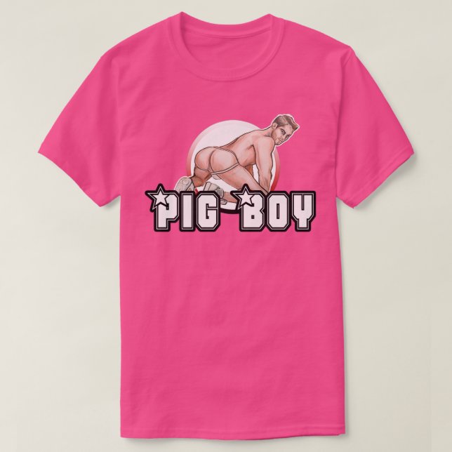 Camiseta Pig Boy Bots Up (Frente do Design)