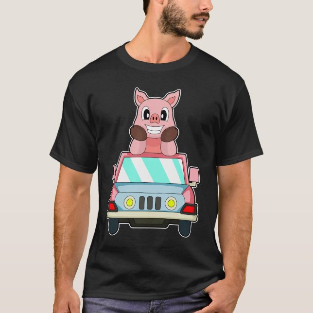 Camiseta Pig Car (Frente)