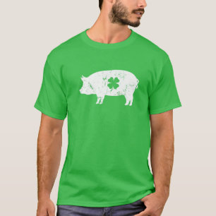 Camiseta Pig Clover Leaf Pajama Rua.