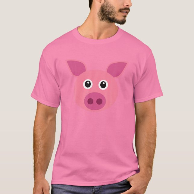 CAMISETA PIG COSTUME HALLOWEEN PRETENDE QUE EU SOU UM PIG P (Frente)
