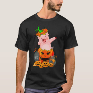 Camiseta Pig Dabbing Halloween Pumpkin Dab Na Pumpkin